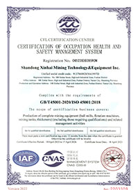 ISO45001:2018 Occupational Health and Safety Management System Certification