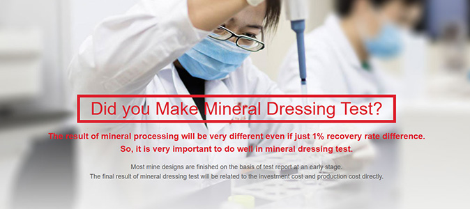 Did you Make Mineral Dressing Test? - Xinhai